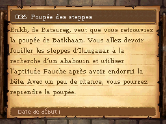 Quête : Poupée des steppes